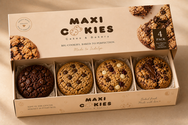 4 Pack Cookie Box
